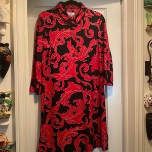 Great Looking Paisley Print Dress Made In USA NWT